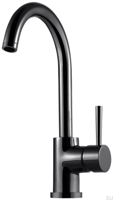 Torneira de cozinha EVO180 Latão Preto Cromado