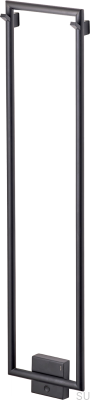 Radiador de banheiro TW800-200 Preto Mate Aço