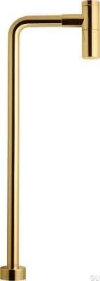 Sifão para lavatório com tubo tipo L XA100 Honey Gold Latão