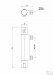 9424773--Bateria prysznicowa  ARM168-150 Mosiężny Czarny Chrom-Tapwell-Skandynawskie-Uchwyty_2