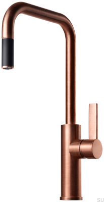 Torneira para Cozinha com Bica Extraível ARM985 Cobre Escovado Sem Pintura