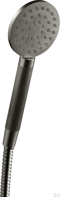 Cabeça de chuveiro ZDOC095 latão preto cromado escovado com preto