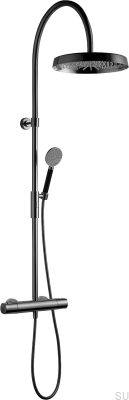 Conjunto de chuveiro em latão preto cromado ARM7300-150