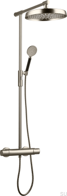 Conjunto de chuveiro ARM300-150 latão níquel escovado