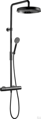 Conjunto de chuveiro em latão preto cromado escovado ARM7200-150