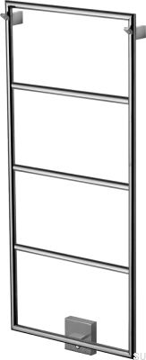 Radiador de banheiro TW800-400 Aço Preto Cromo PVD