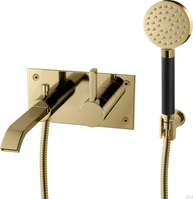 Torneira termostática para banheira de parede ARM036, Honey Gold Brass