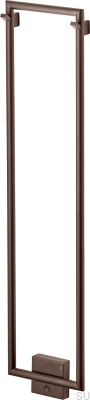 Radiador de banheiro TW800-200 Aço Marrom Escovado