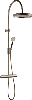 Conjunto de chuveiro ARM7300-150, latão niquelado escovado 