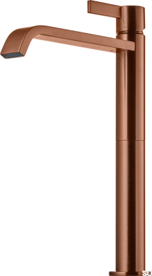Torneira para lavatório ARM081, cobre escovado, sem pintura