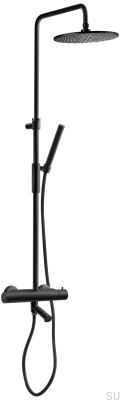 Conjunto de chuveiro TVM2200-150 Latão Preto Mate