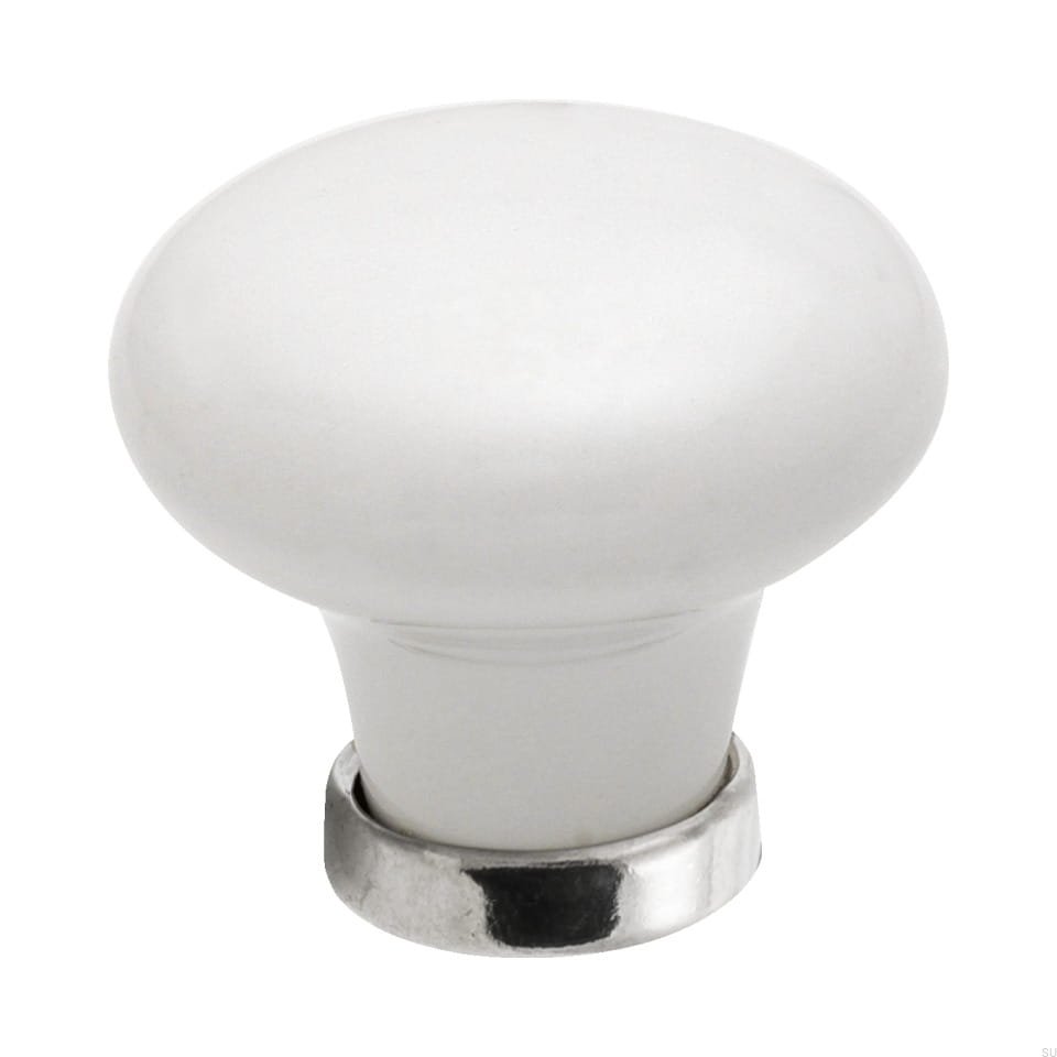 Zdjęcie produktowe gałki 24136 porcelanowej niklowej