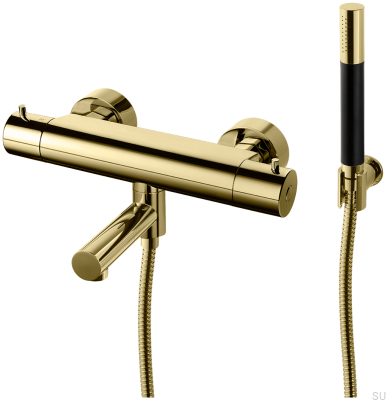 Torneira termostática para banheira e chuveiro EVM026-150 Honey Gold Brass