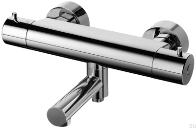 Torneira termostática para banheira e chuveiro EVM022-150 Latão cromado