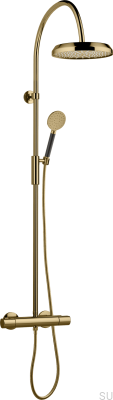 Conjunto de chuveiro de latão dourado mel ARM5300-150