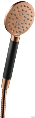 Cabeça de chuveiro ZDOC095 Cobre escovado sem pintura com preto