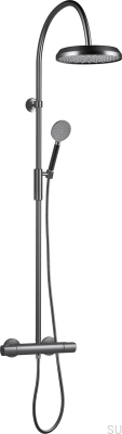 Conjunto de chuveiro em latão preto cromado escovado ARM5300-150