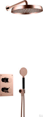 Conjunto de chuveiro ARM7268 ED2 cobre escovado sem pintura