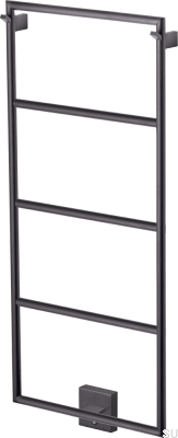 Radiador de banheiro TW800-400 Preto Mate Aço