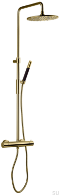 Conjunto de chuveiro de latão dourado mel TVM7200-150