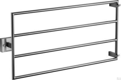 Radiador de banheiro TW400-800 Aço Preto Cromo PVD