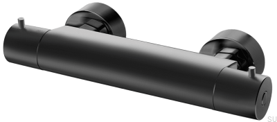 Torneira de chuveiro termostática EVM168-150 Matte Black Brass
