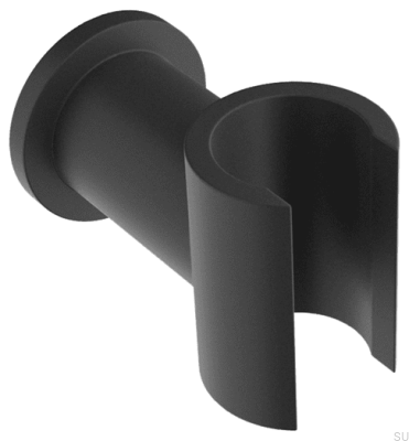 Suporte de parede para chuveiro XSUP030 Latão Preto Mate