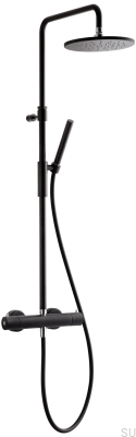 Conjunto de chuveiro TVM7200-150 Latão Preto Mate