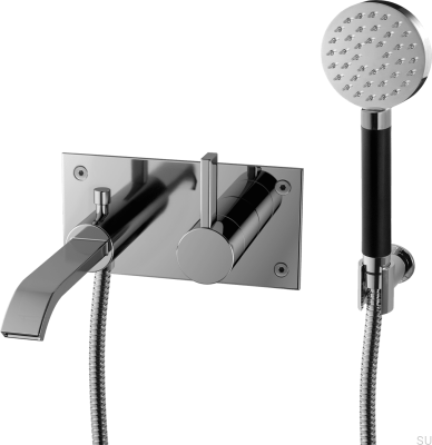 Torneira termostática de parede para banheira ARM036, latão cromado