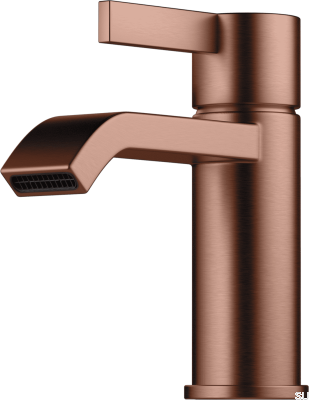 Torneira para lavatório ARM071M, cobre escovado, sem pintura