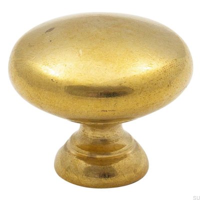 Maçaneta para móveis 411 40 Gold Latão Sem Polimento Sem Pintura