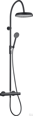 Conjunto de chuveiro ARM5300-150 Latão Preto Mate