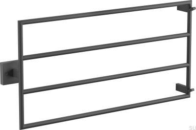 Radiador de banheiro TW400-800 Preto Mate Aço