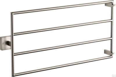 Radiador de banheiro TW400-800 Aço Níquel Escovado