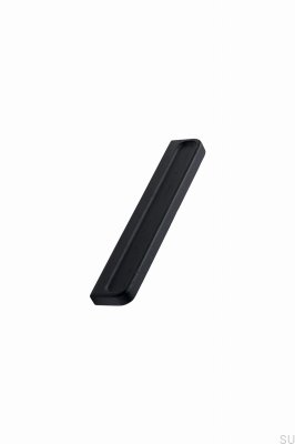 Puxador de móvel oblongo Plank 160 Madeira Carvalho Preto