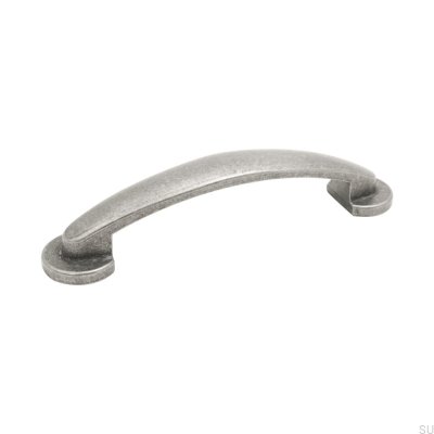 Puxador de móvel oblongo Mora 96 Tin Oxide