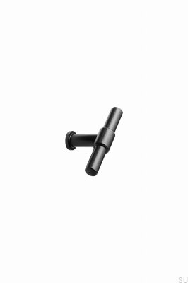 T-Bar Knot 75 Maçaneta para móveis Aço Preto Fosco
