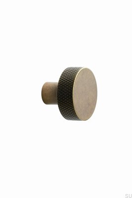 Botão para móveis dourado antigo de metal Simon 35