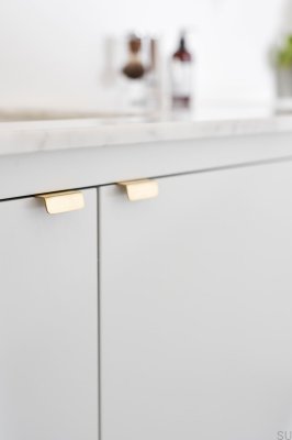 Puxador para móveis Patina 30 bordas, dourado, polido, sem verniz