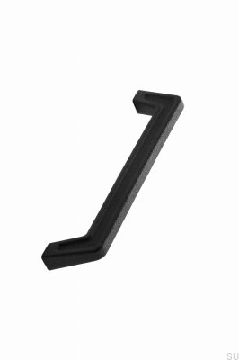 Puxador para móveis Pagoda 160 alongado, ferro fundido, preto mate