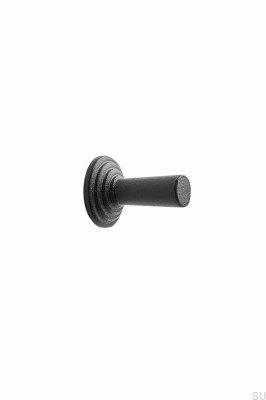Puxador de móvel Motion 22, ferro fundido, preto mate