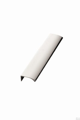 Puxador para móveis Edge Straight 200 em alumínio branco fosco
