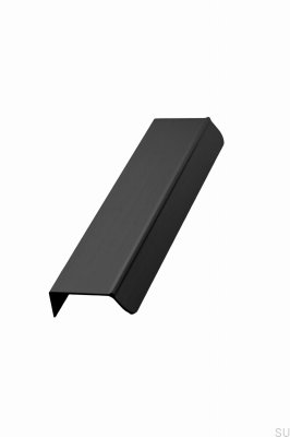 Puxador de canto para móvel Accent 160 Alumínio Mate Preto Escovado