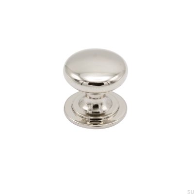 Botão para móveis Mynta Silver níquel polido