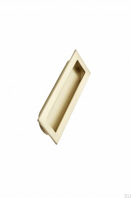 Inn 160 Puxador de Móveis Rebaixado Metal Escovado Dourado