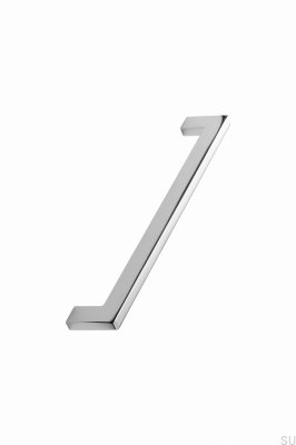 Puxador alongado para móveis Flat 192 Metal Prata Cromado