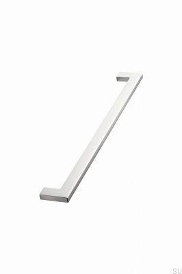 Puxador alongado para móveis Flat 256 Metal Prata