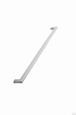 Puxador alongado para móveis Flat 448 Metal Prata