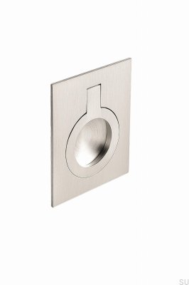 Puxador para móveis embutido Flush 32 Metal Prata