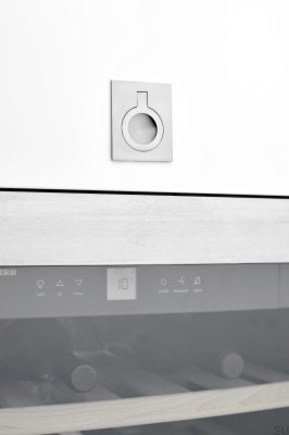 Puxador para móveis embutido Flush 32 Metal Prata